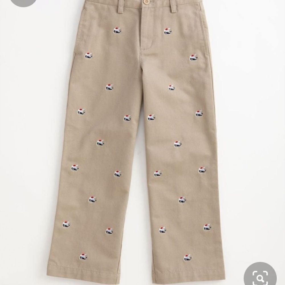 Boy’s Vineyard Vines Santa Whale Club pants khakis Size 16